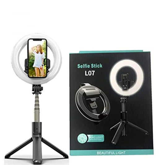 L07 Selfie Stick with Ring Light